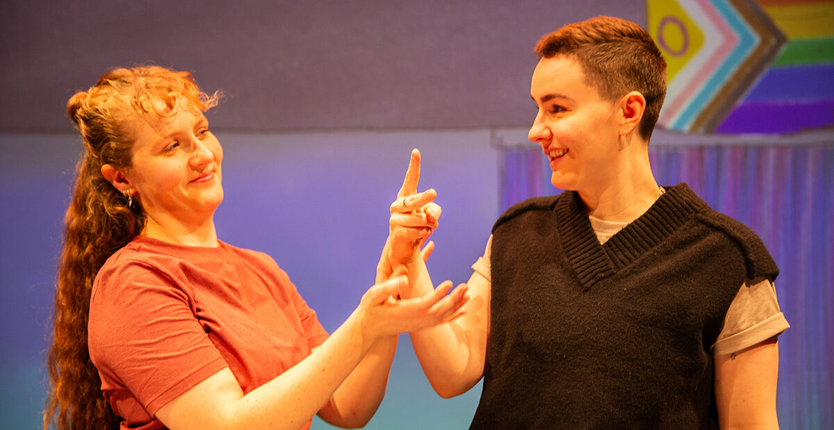 Em Prendergast and Zoe McWhinney in Barrier(s) - credit Becky Bailey Photography