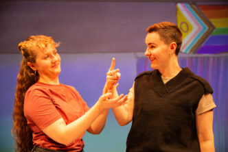 Em Prendergast and Zoe McWhinney in Barrier(s) - credit Becky Bailey Photography