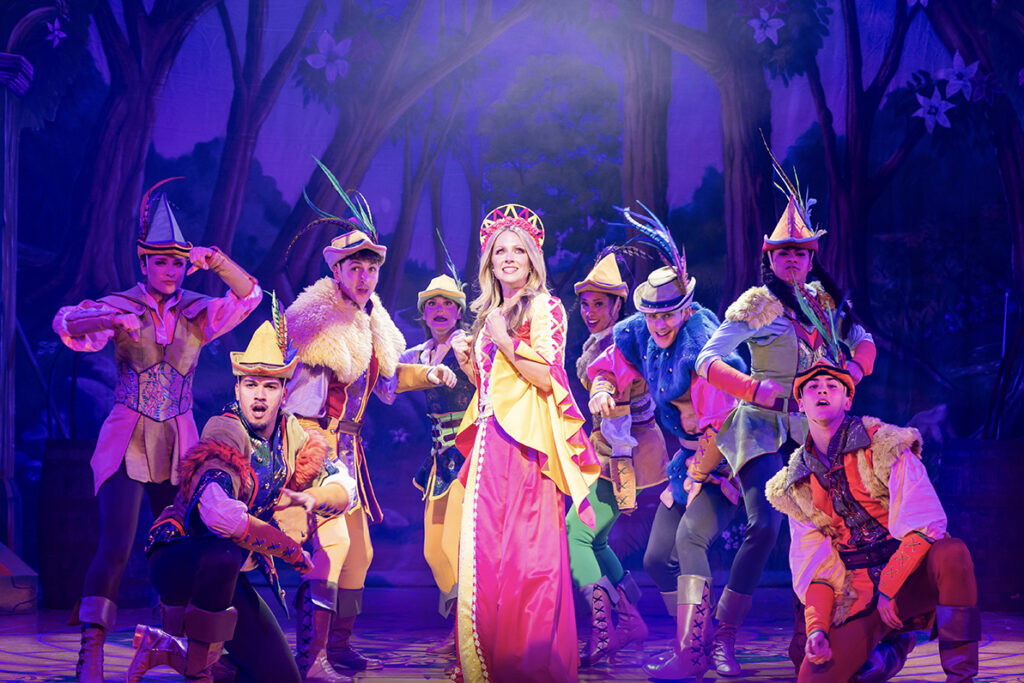 Sarah Vaughan and ensemble in Robin Hood