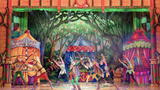 Jason Manford and ensemble in Robin Hood