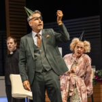 Max Bowden, Jason Durr, Susie Blake in Murder at Midnight. Credit Pamela Raith Photography