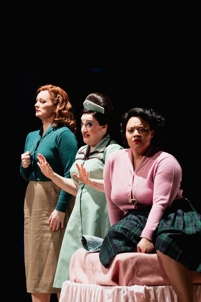 Lucy Crowe, Ailish Tynan, Taylor Raven, ENO’s Cosi fan tutte 2026, The Bridgewater Hall © Matthew Johnson Photographer