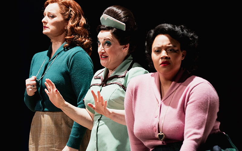 Lucy Crowe, Ailish Tynan, Taylor Raven, ENO’s Cosi fan tutte 2026, The Bridgewater Hall © Matthew Johnson Photographer