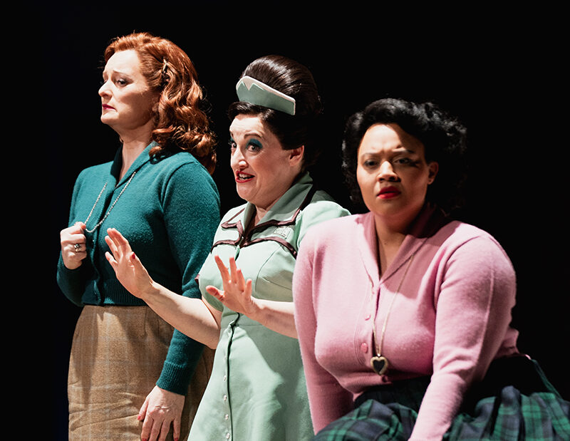 Lucy Crowe, Ailish Tynan, Taylor Raven, ENO’s Cosi fan tutte 2026, The Bridgewater Hall © Matthew Johnson Photographer