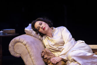 Jill Halfpenny in Private Lives at The Royal Exchange Theatre Credit: Johan Persson