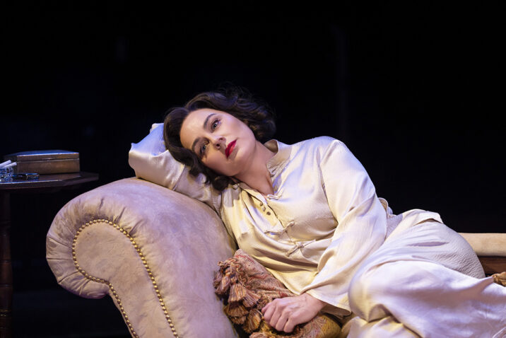 Jill Halfpenny in Private Lives at The Royal Exchange Theatre Credit: Johan Persson