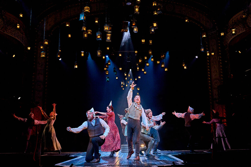 The Company in A Christmas Carol at The Old Vic (2023), photo by Manuel Harlan