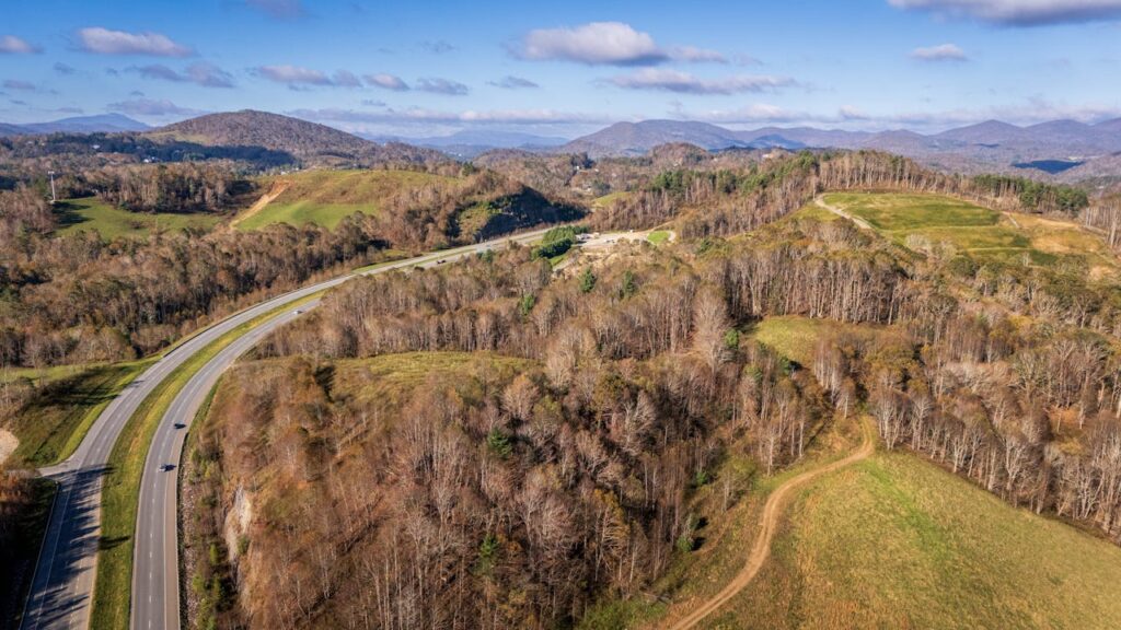 Scenic View of Appalachian Mountains and Highway Photo by Mark Stebnicki: https://www.pexels.com/photo/scenic-view-of-appalachian-mountains-and-highway-29056565/