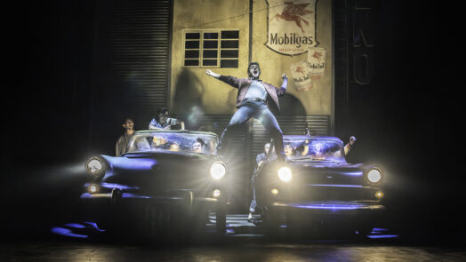 Matthew Bourne's THE CAR MAN. Jamie Duncan Campbell (Vito) and Company. Photo by Johan Persson