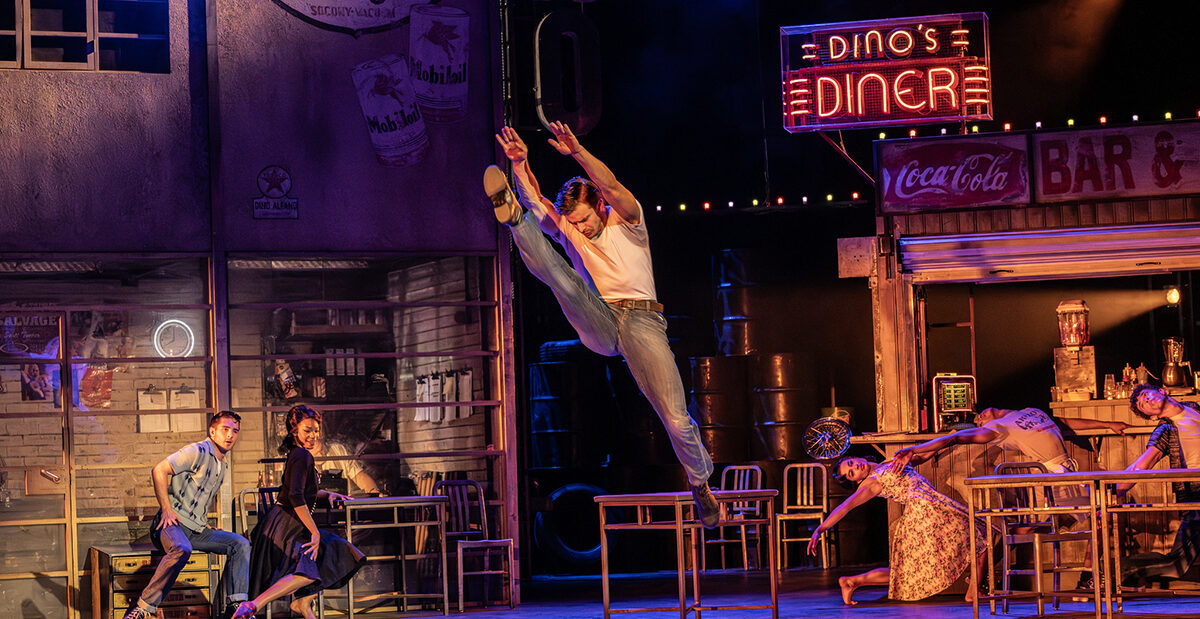 Matthew Bourne's THE CAR MAN. Harrison Dowzell (Luca) and Company. Photo by Johan Persson