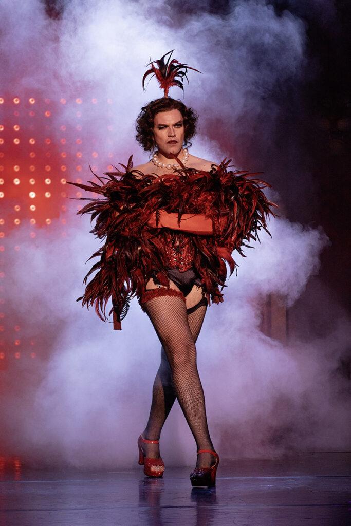 Stephen Webb as Frank N’ Furter in Rocky Horror Show. Credit David Freeman