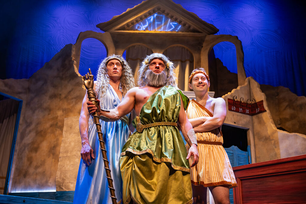(L-R) Matt Freeman, Al Dunn, Nick Bunt in Oh Zeus! (Le Navet Bete) - photo credit Mark Senior Photography