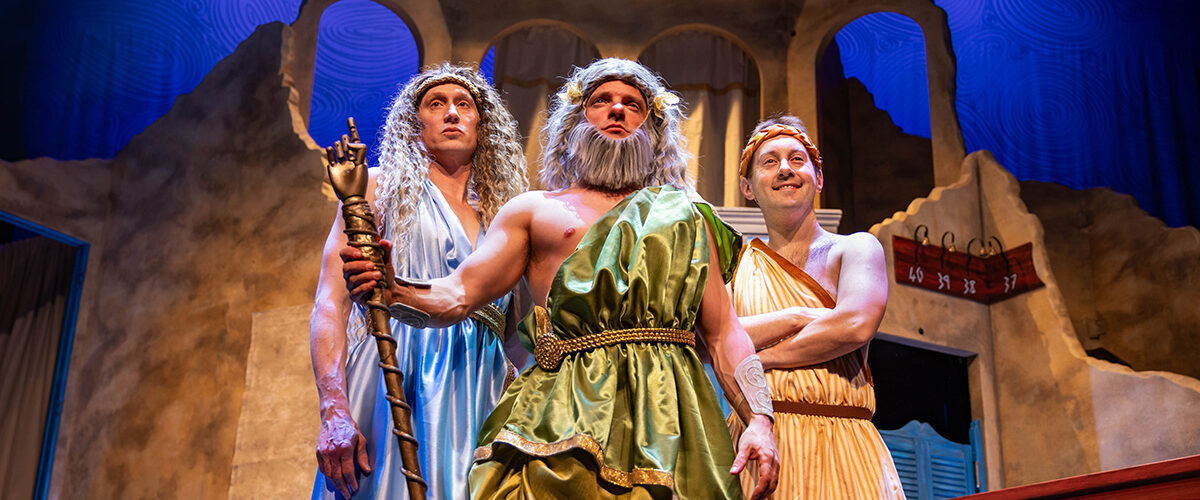 (L-R) Matt Freeman, Al Dunn, Nick Bunt in Oh Zeus! (Le Navet Bete) - photo credit Mark Senior Photography