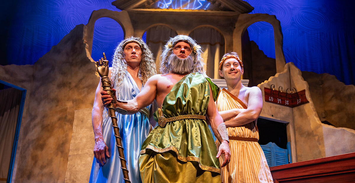 (L-R) Matt Freeman, Al Dunn, Nick Bunt in Oh Zeus! (Le Navet Bete) - photo credit Mark Senior Photography