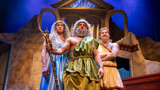 (L-R) Matt Freeman, Al Dunn, Nick Bunt in Oh Zeus! (Le Navet Bete) - photo credit Mark Senior Photography