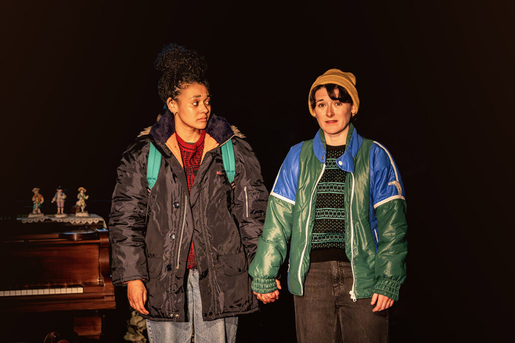 L-R Natasha Cottriall and Jodie McNee in Fun Home at the Royal Exchange Theatre. Credit: Johan Persson