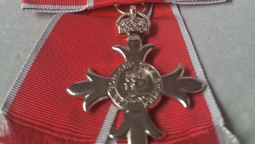 MBE Insignia Photo courtesy of Elaine Edwards
