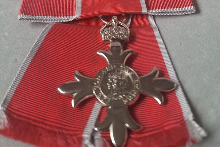 MBE Insignia Photo courtesy of Elaine Edwards