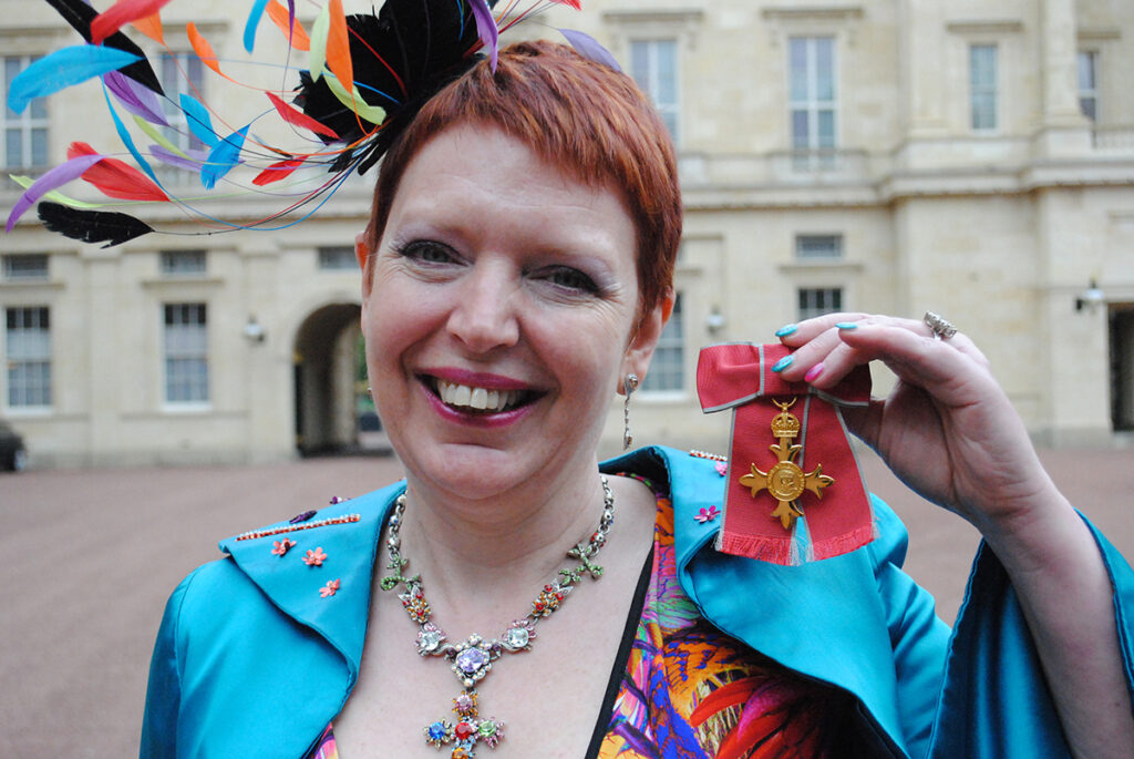 Melanie Bryan with her OBE. Photo courtesy of Melanie Bryan