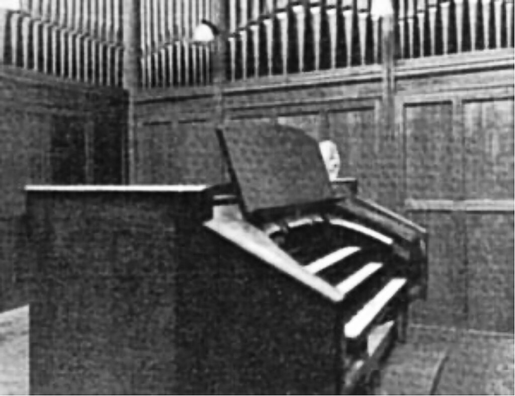 Original Wadsworth Monastery Organ. Photo courtesy of The Monastery