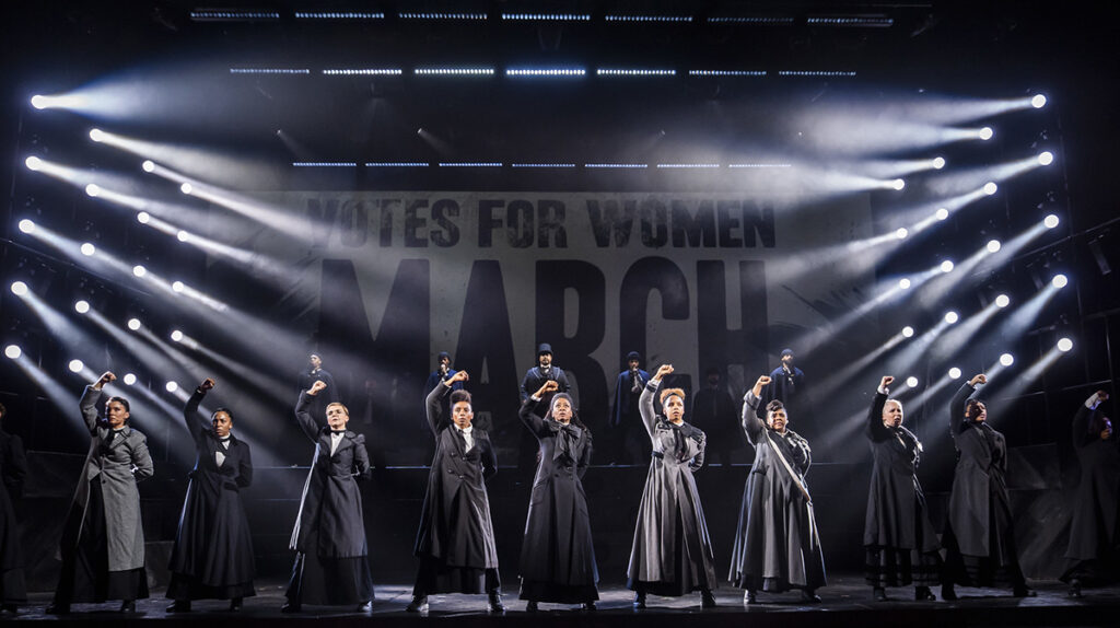 The cast of 2026 production of Sylvia. Photo by Tristram Kenton.