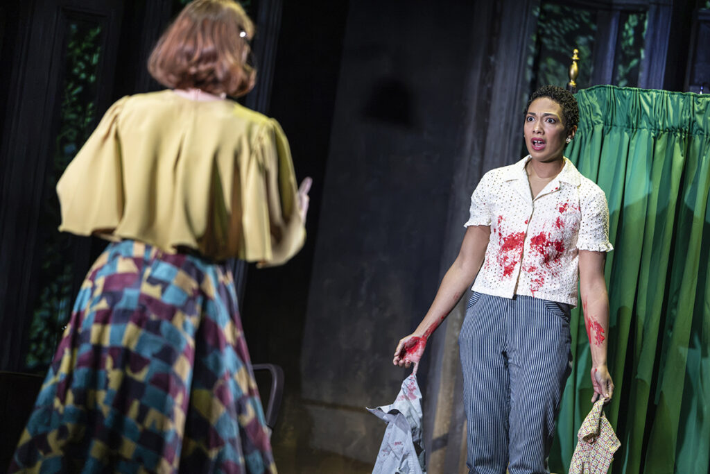Clancy Ryan (Eleanor) (L) and Sophie Lenglinger (Theo) (R) - credit Pamela Raith