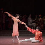 Erina Takahashi as Juliet and Isaac Hernandez as Romeo in Romeo and Juliet, English National Ballet. Photo by Laurent Liotardo