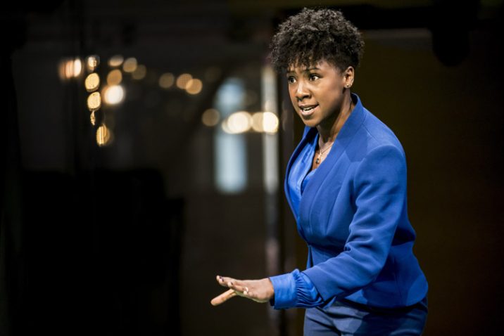 Jade Anouka as Queen Margaret. Credit: Johan Persson.