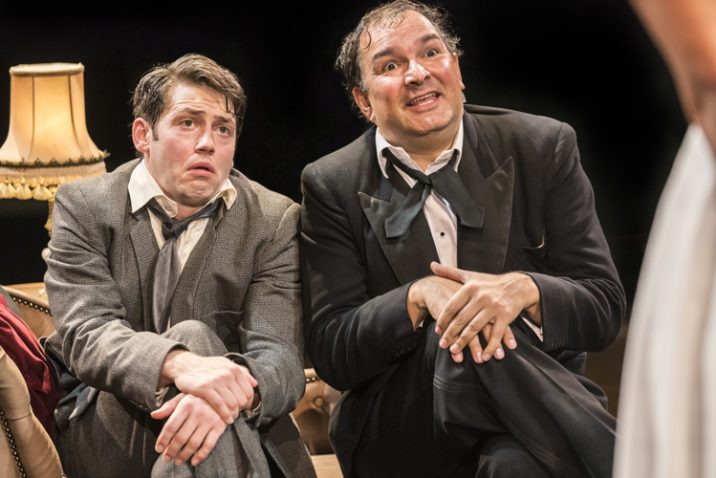 L-R-Stuart Neal as Leo Bloom and Julius DSilva as Max Bialystock. Image: Johan-Persson.