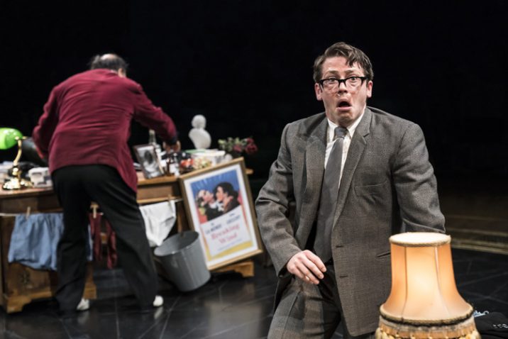 L-R Julius DSilva as Max Bialystock and Stuart Neal as Leo Bloom. Image: Johan Persson.