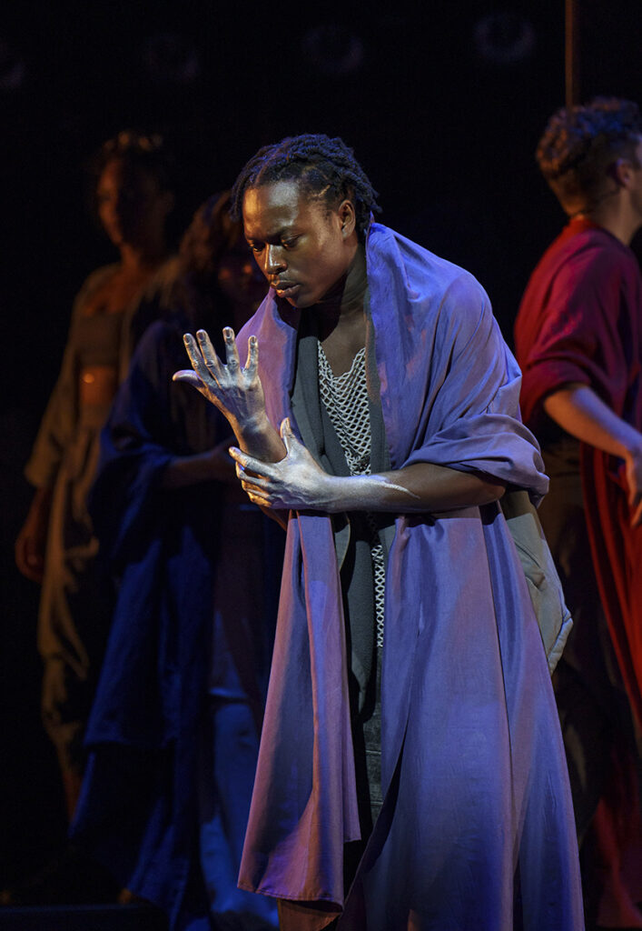 Shem Omari James (Judas) in Jesus Christ Superstar Tour. Credit Paul Coltas