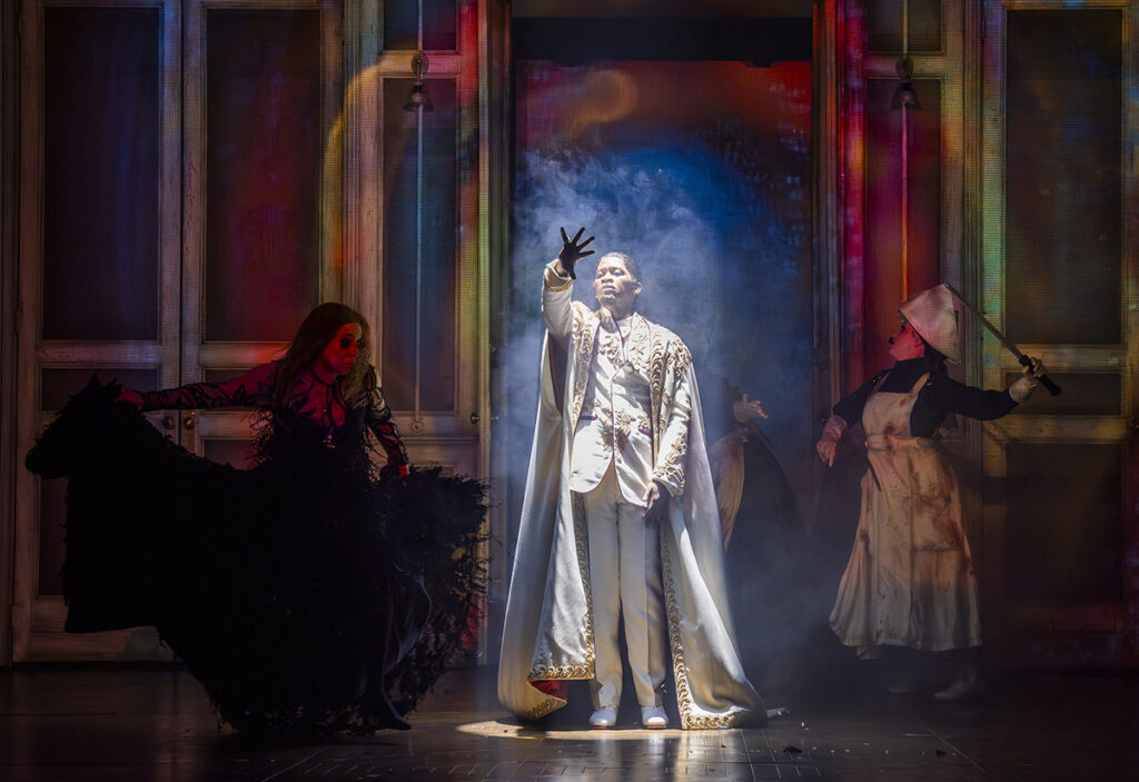 A scene from The Magic Flute by Mozart. An Opera North production ©Tristram Kenton