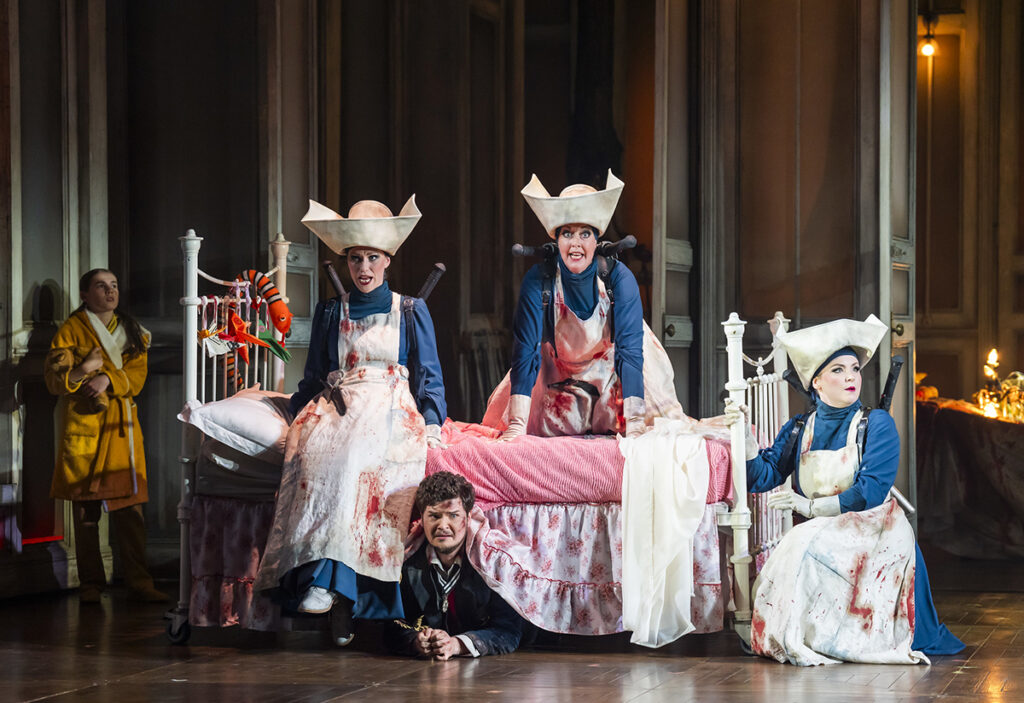 A scene from The Magic Flute by Mozart. An Opera North production ©Tristram Kenton
