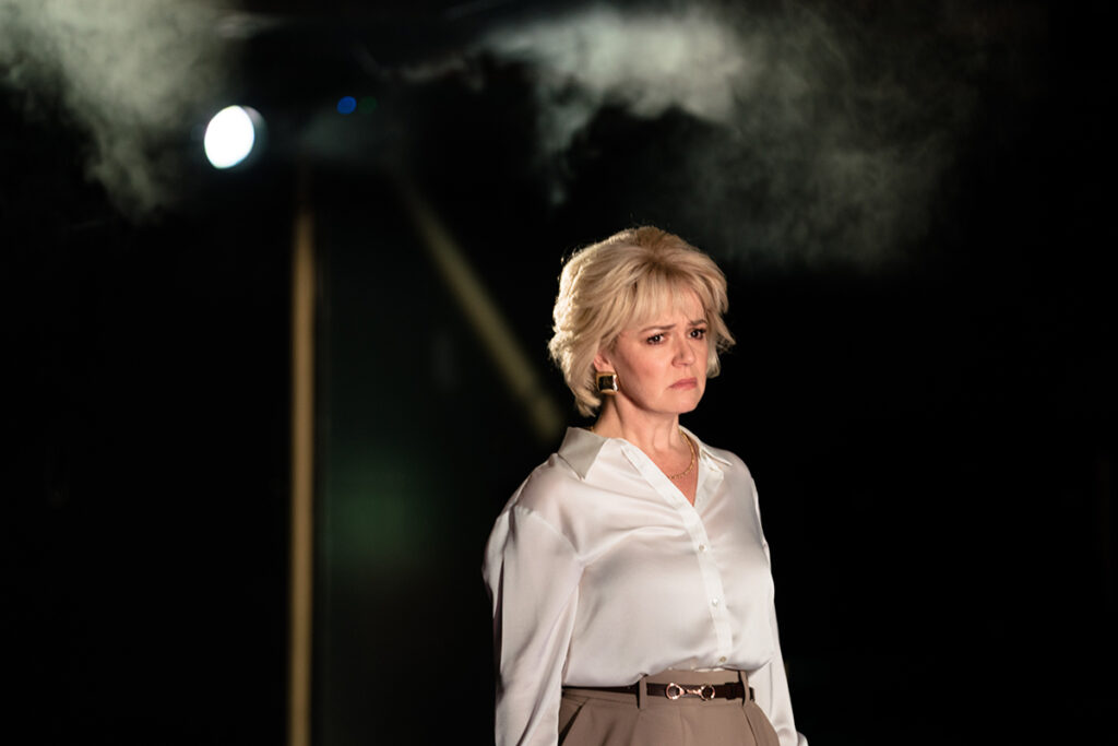 Rachel Leskovac in Spend Spend Spend - photo credit Helen Murray