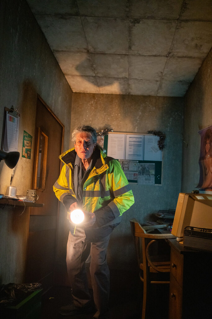 David Cardy in Ghost Stories. Photo by Hugo Glendinning
