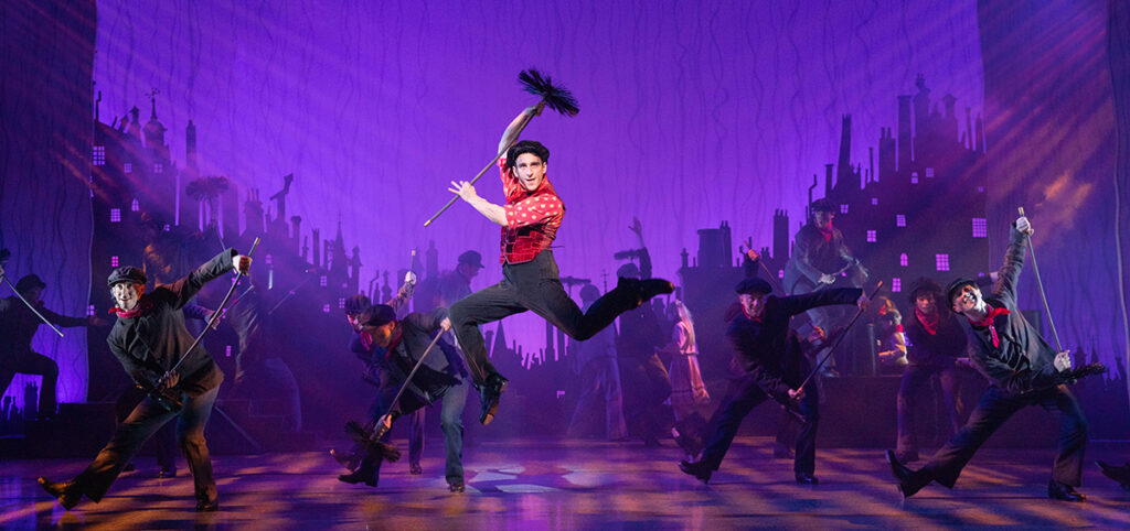 MARY POPPINS. Jack Chambers as Bert and Company. Photo by Danny Kaan
