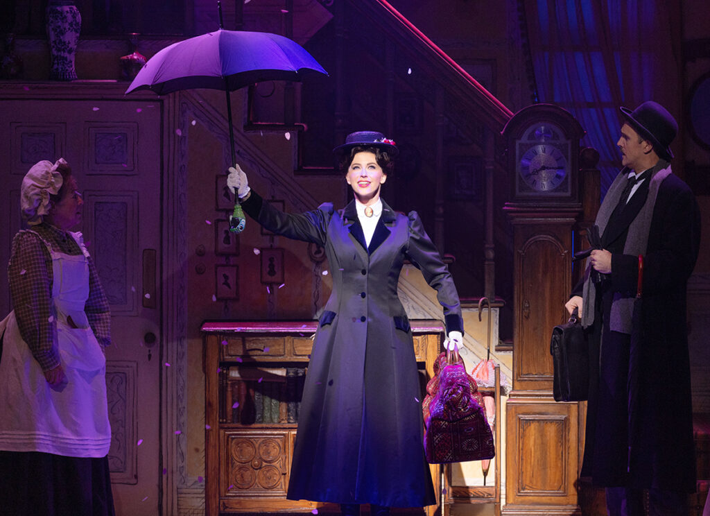 MARY POPPINS. Stefanie Jones as Mary Poppins. Photo by Danny Kaan.