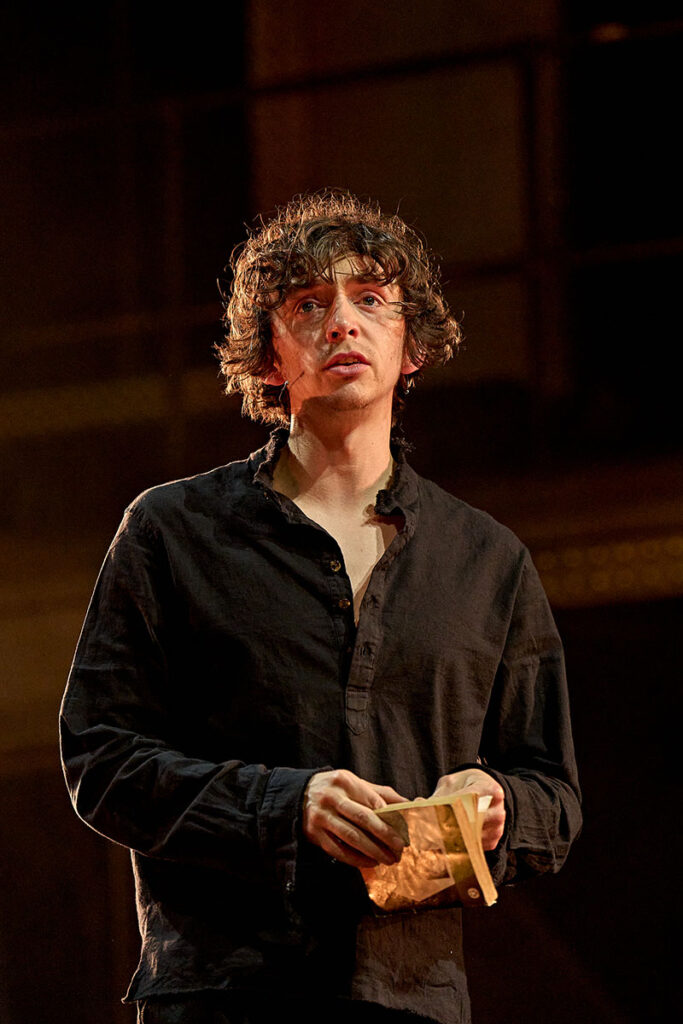 Samuel Blenkin (Hamlet) in Hamlet Hail to the Thief. Photo by Manuel Harlan