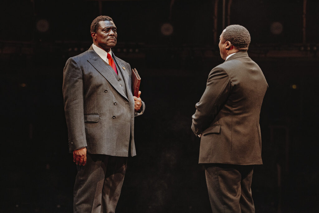 Liberation L-R Eamonn Walker (George Padmore) & Eric Kofi Abrefa (Kwame Nkrumah). Image Isha Shah Photography