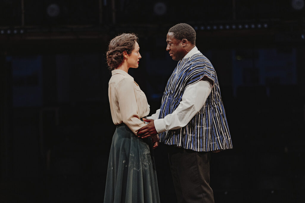 Liberation L-R Bex Smith (Betty Dorman) & Eric Kofi Abrefa (Kwame Nkrumah). Image Isha Shah Photography