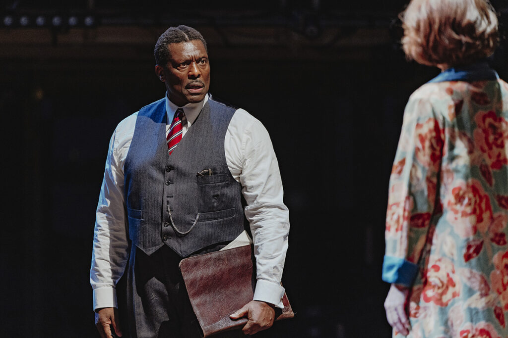 Liberation L-R Eamonn Walker (George Padmore) & Nicola Stephenson (Dorothy Pizer). Image Isha Shah Photography